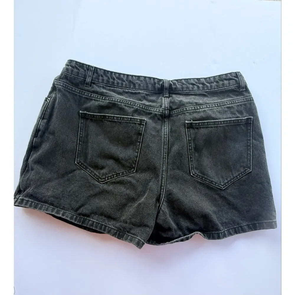 Black denim skort size 14 Future Collective